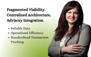 Multi-entity accounting case study graphic by Imperial for fragmented financial visibility and centralized architecture solutions.