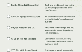 Checklist of items to be tax-ready for your business